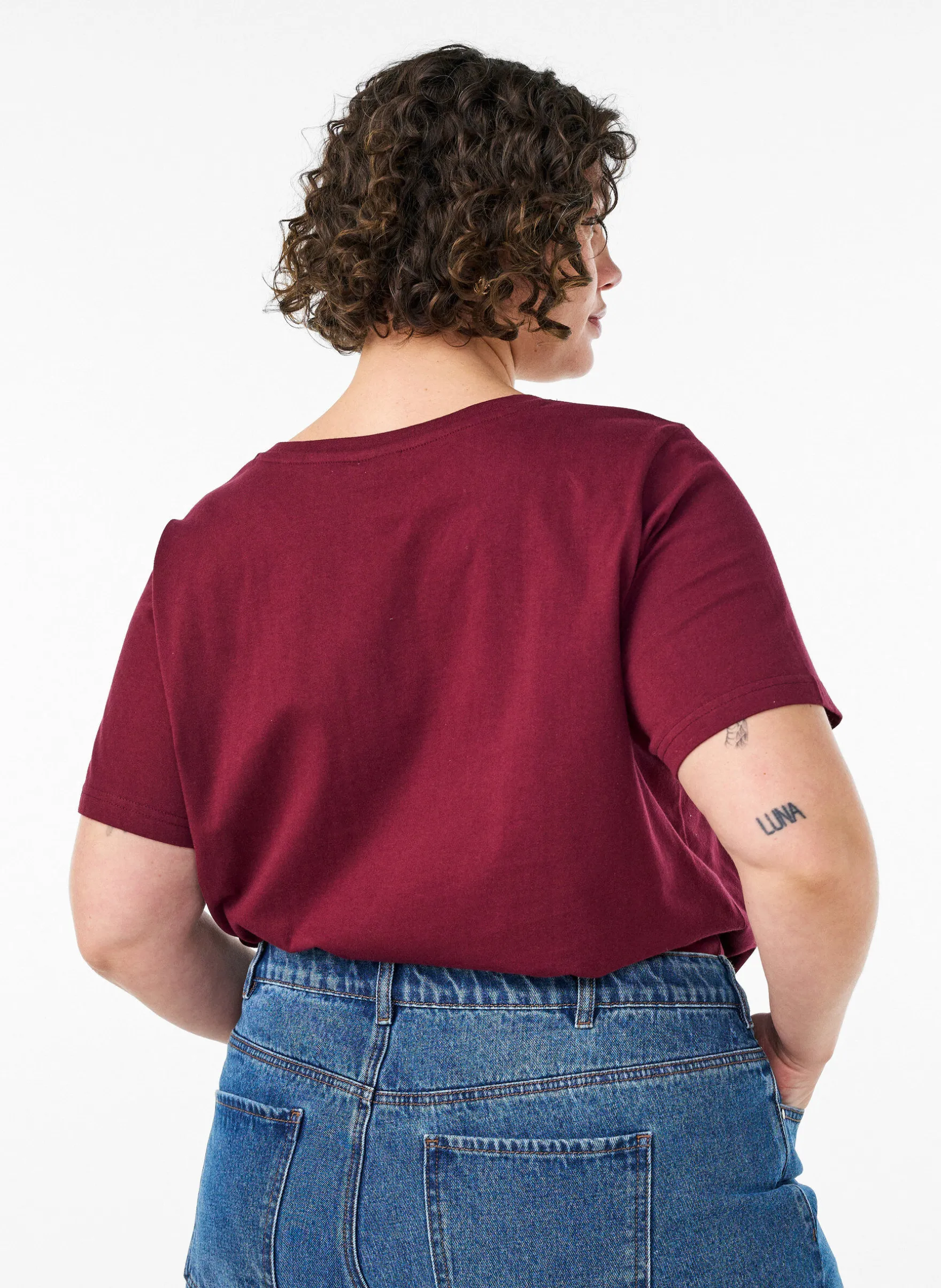 T-Shirt aus Bio-Baumwolle mit sportlichem Textprint