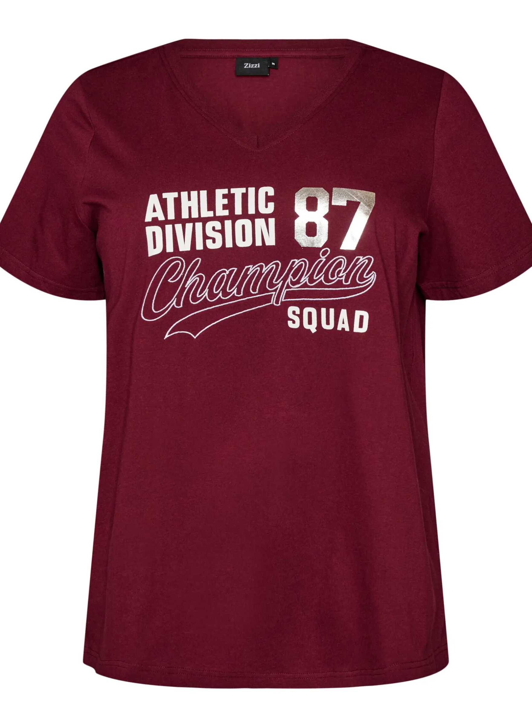 T-Shirt aus Bio-Baumwolle mit sportlichem Textprint