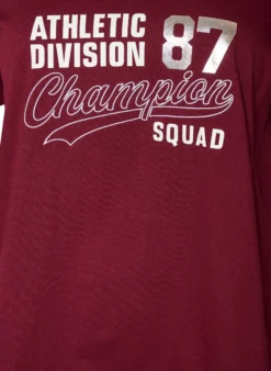 T-Shirt aus Bio-Baumwolle mit sportlichem Textprint