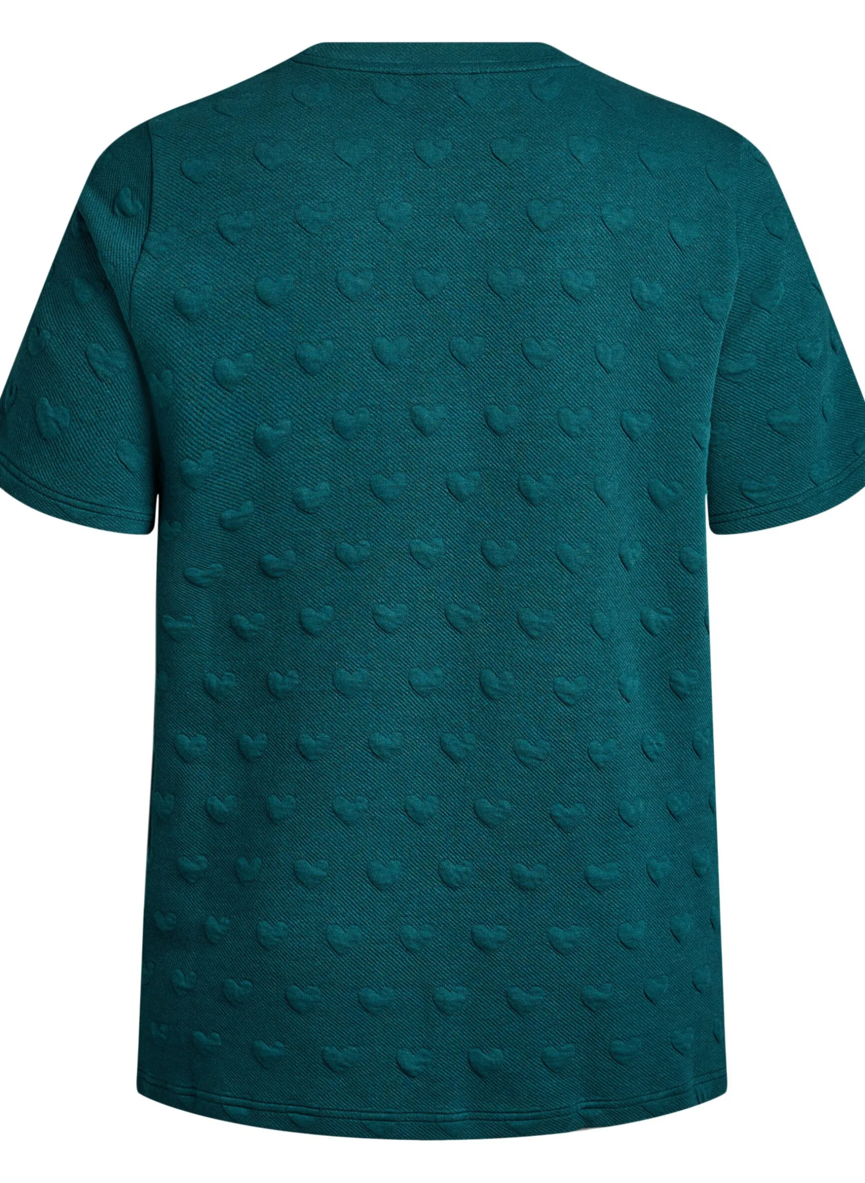 T-Shirt aus geprägtem Baumwolljersey
