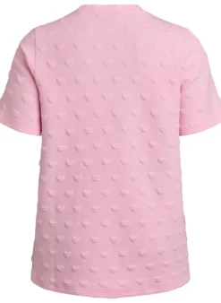 T-Shirt aus geprägtem Baumwolljersey