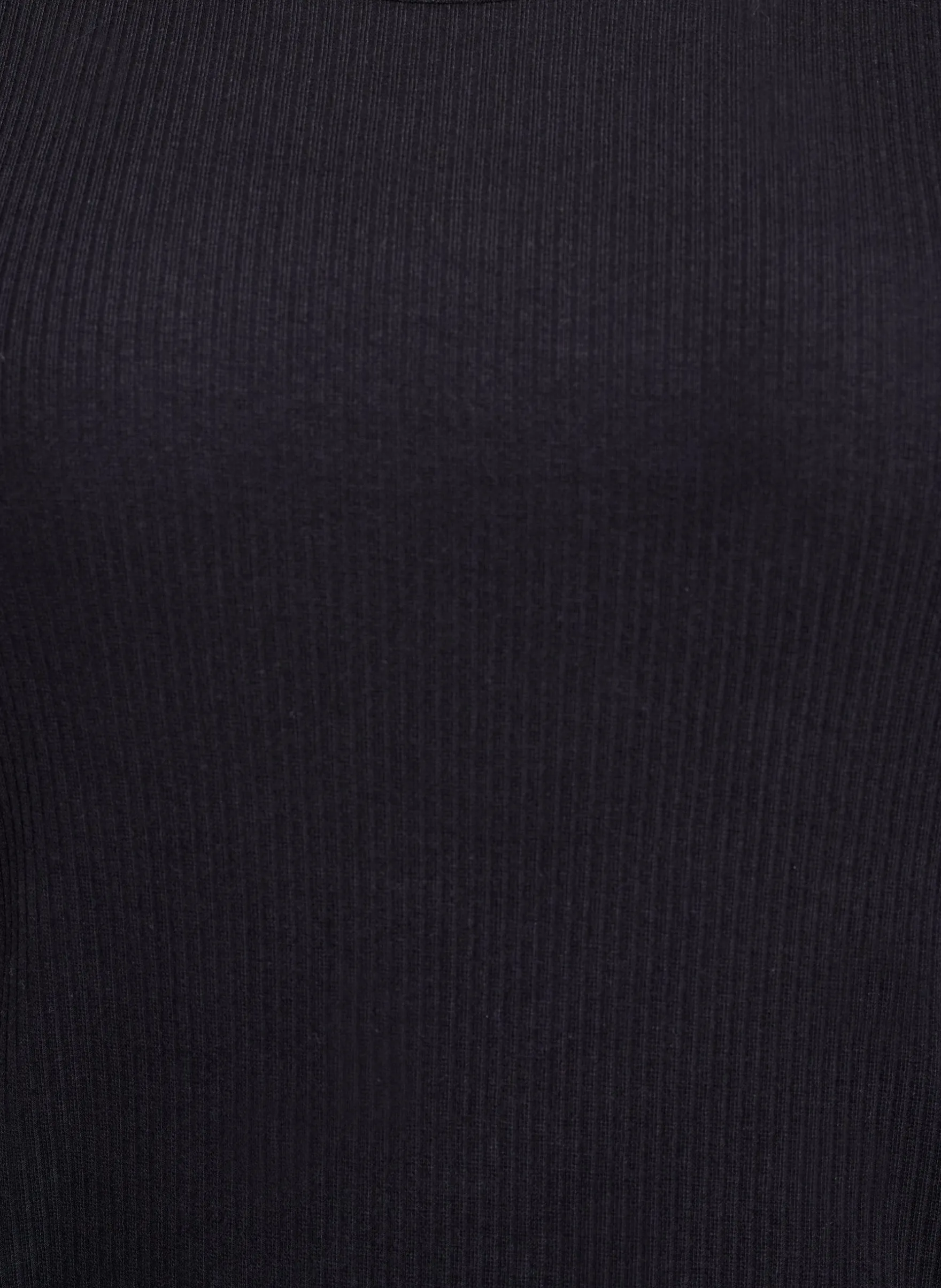 T-Shirtkleid aus geripptem Jersey in Knielänge