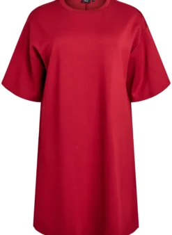 T-Shirt-Kleid aus Jersey mit Seitenschlitzen
