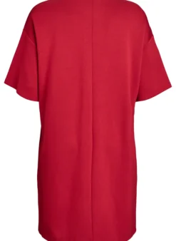 T-Shirt-Kleid aus Jersey mit Seitenschlitzen