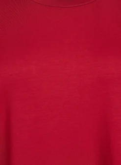 T-Shirt-Kleid aus Jersey mit Seitenschlitzen