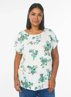 T-Shirt mit Blumenprint