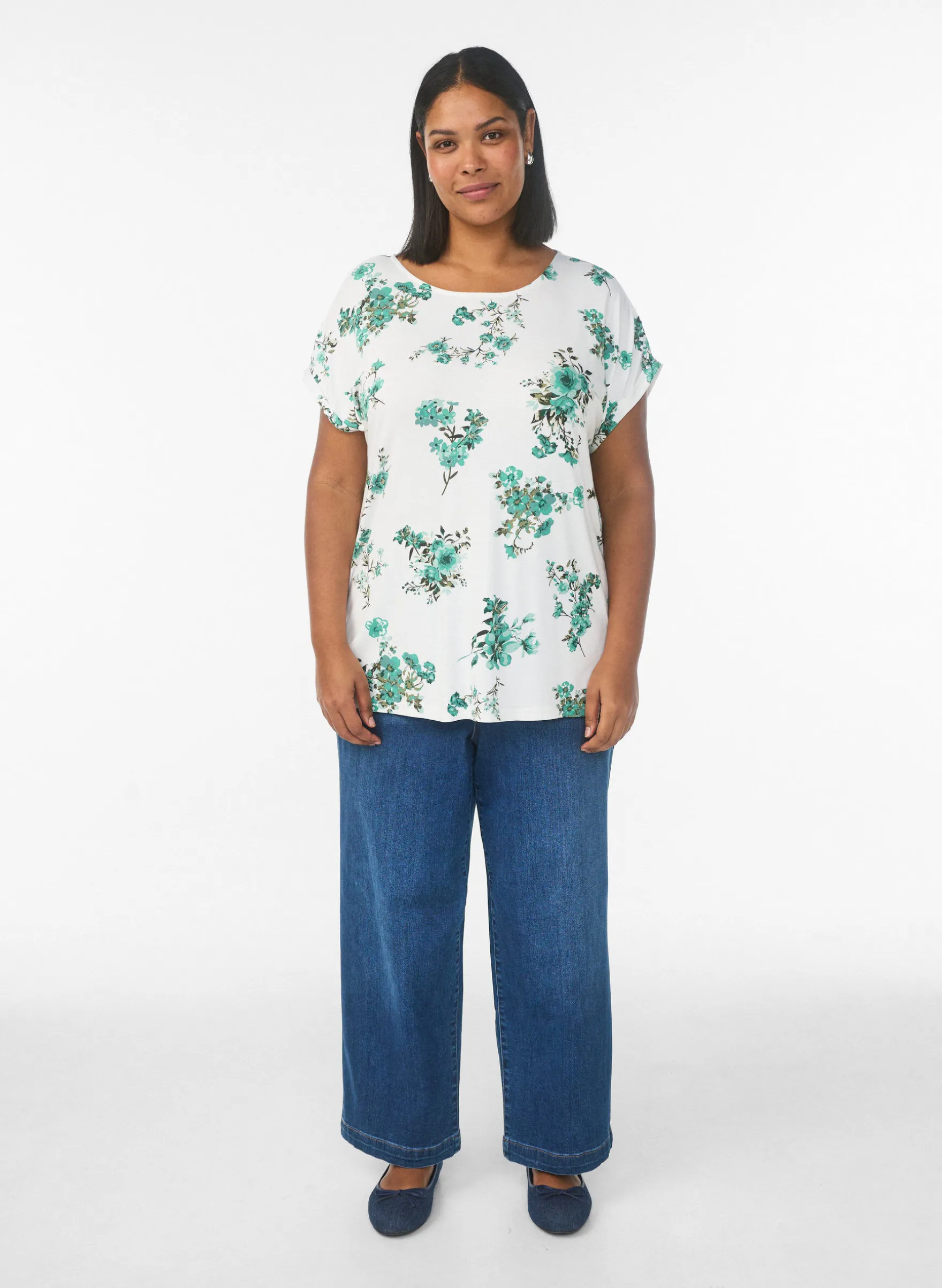 T-Shirt mit Blumenprint