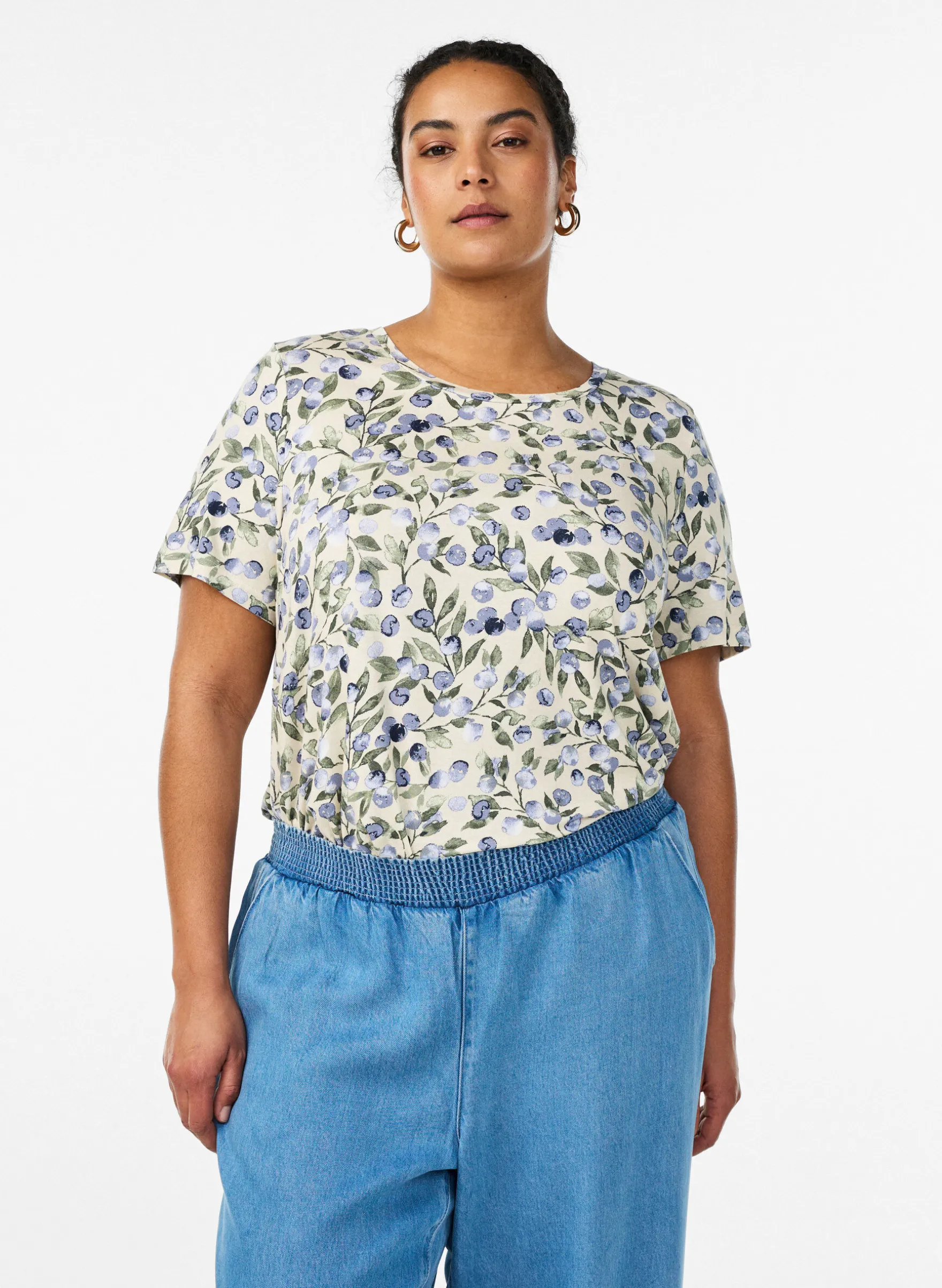 T-Shirt mit floralem Print