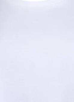 T-Shirt mit Ärmeln in Broderie Anglaise