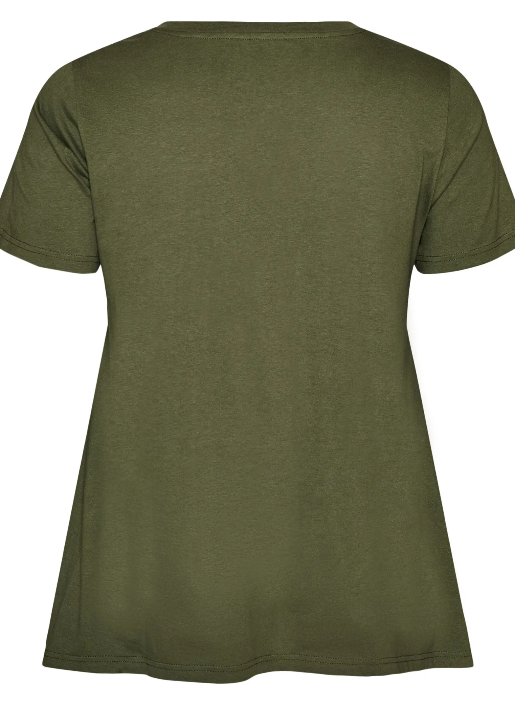 T-Shirt mit Rundhalsausschnitt und A-Linie