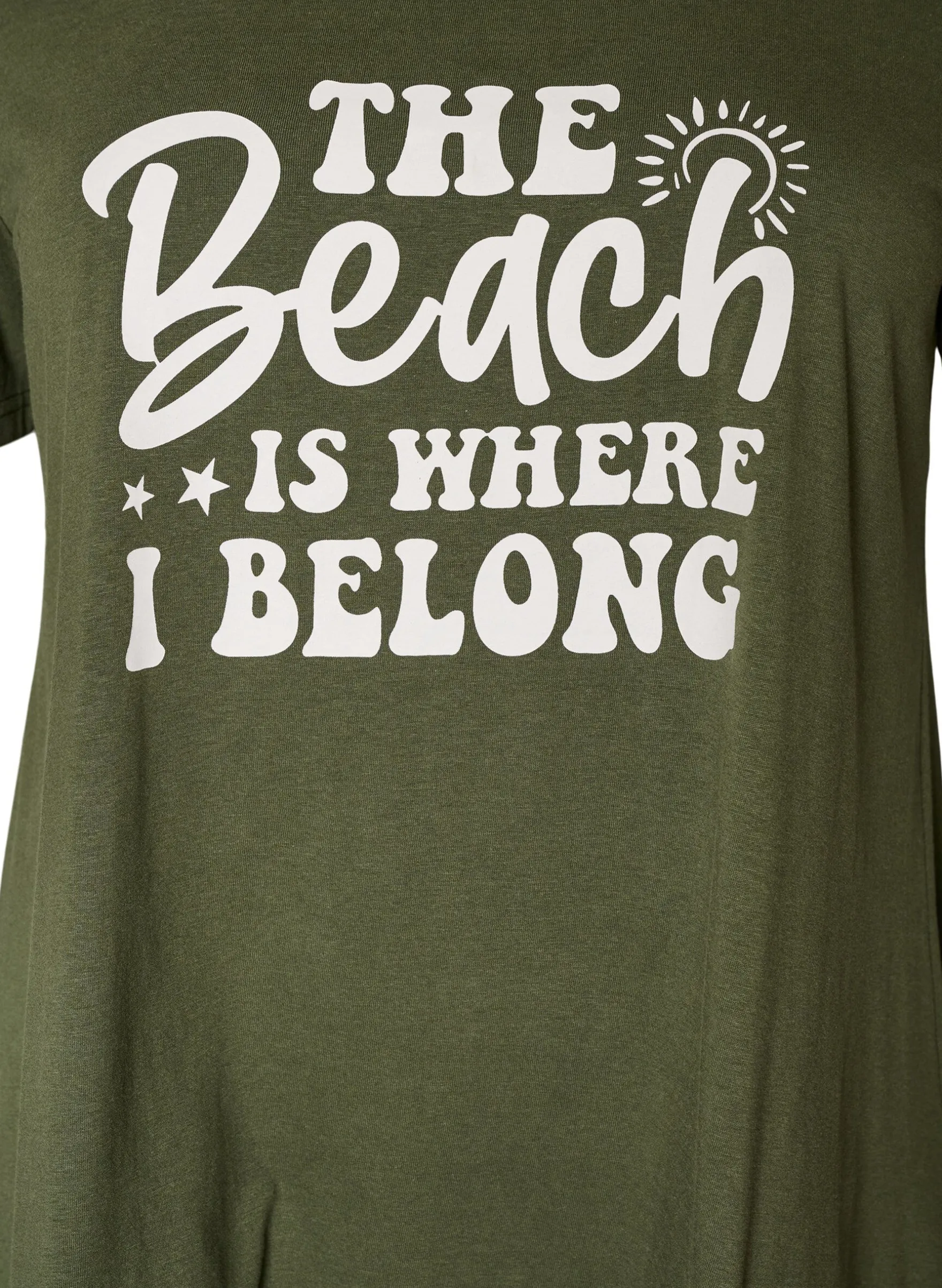 T-Shirt mit Rundhalsausschnitt und A-Linie