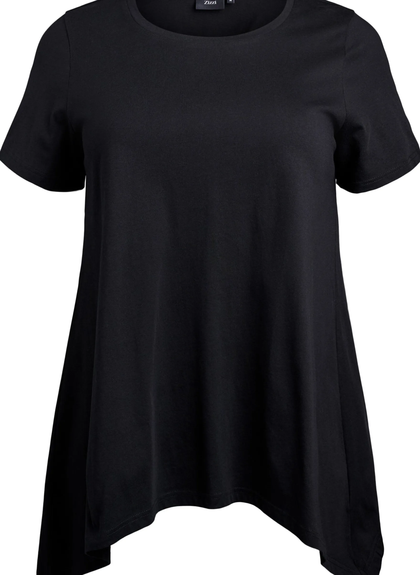 T-Shirt mit Rundhalsausschnitt und A-Linie