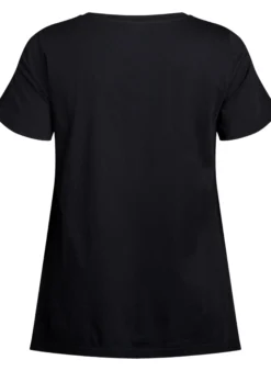 T-Shirt mit Rundhalsausschnitt und A-Linie