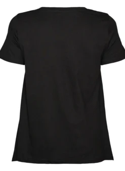 T-Shirt mit Rundhalsausschnitt und A-Linie