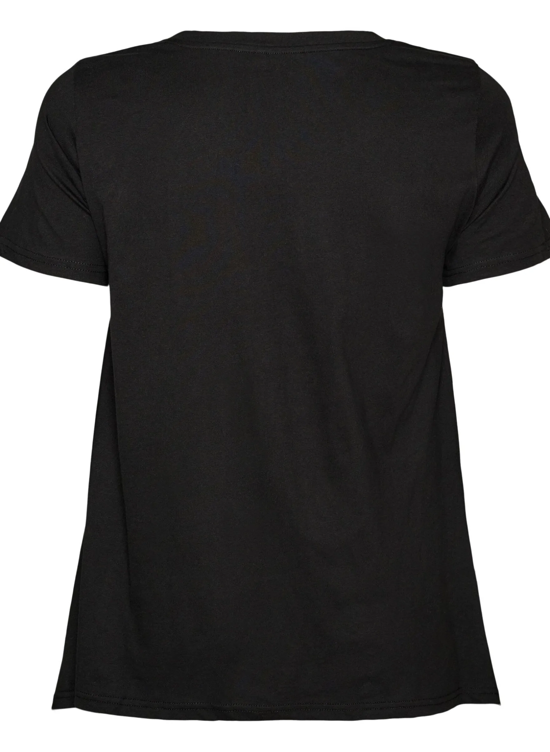 T-Shirt mit Rundhalsausschnitt und A-Linie