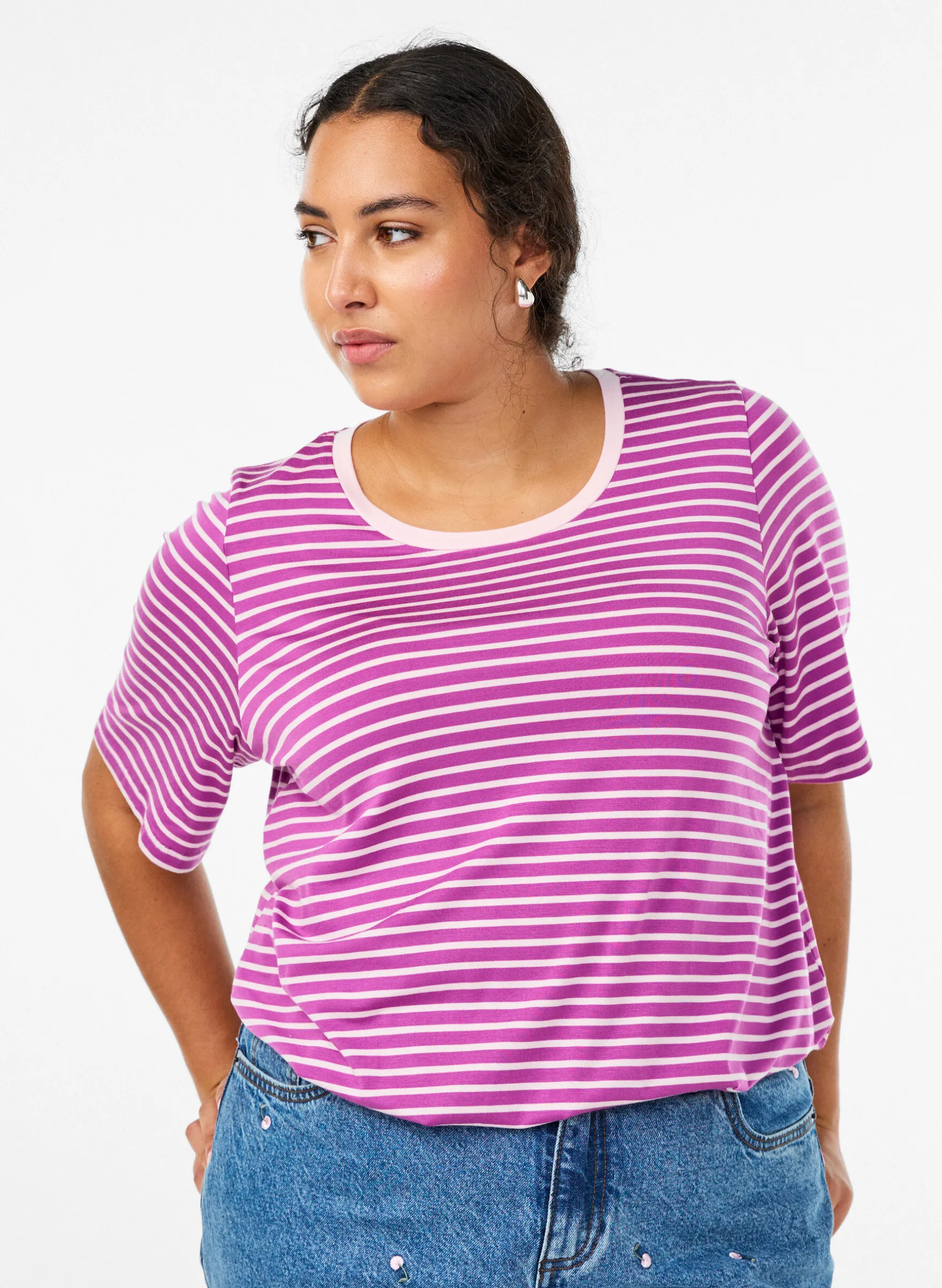 T-Shirt mit TENCEL™ Lyocell und Streifen