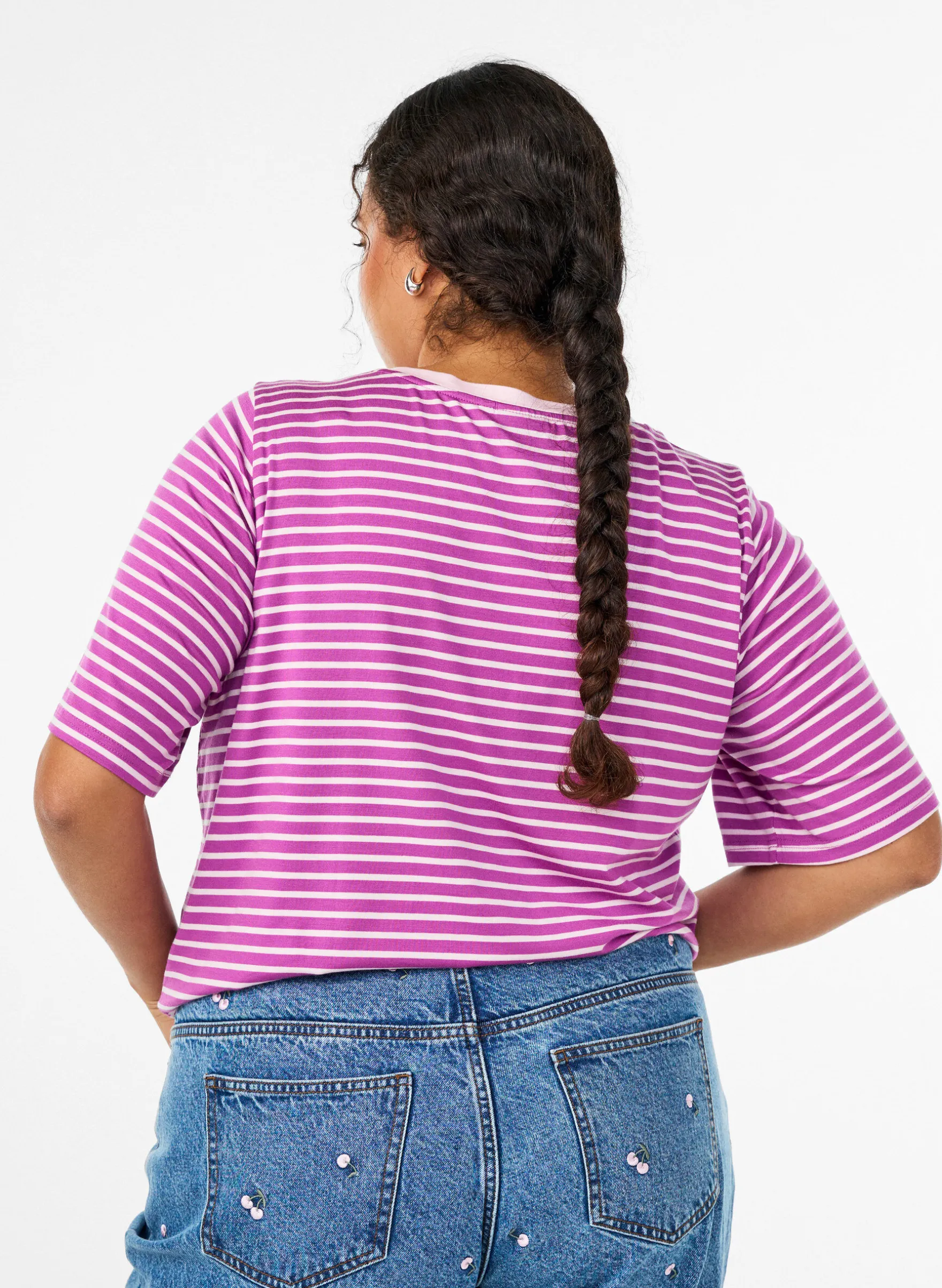 T-Shirt mit TENCEL™ Lyocell und Streifen