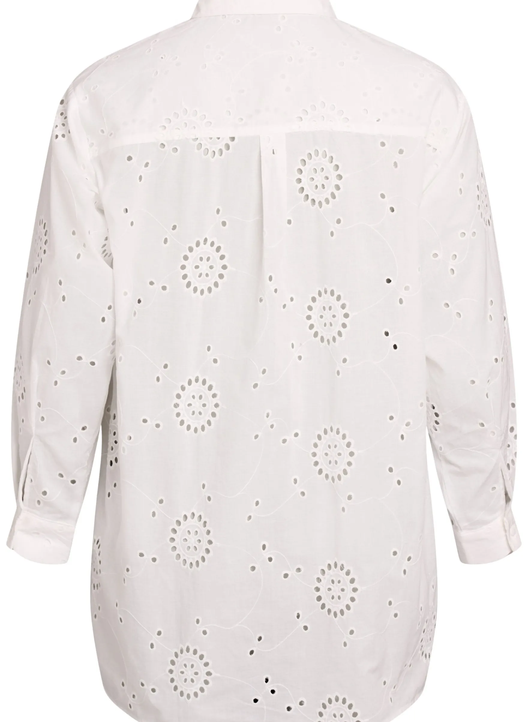 Tunika aus Baumwolle mit Broderie Anglaise