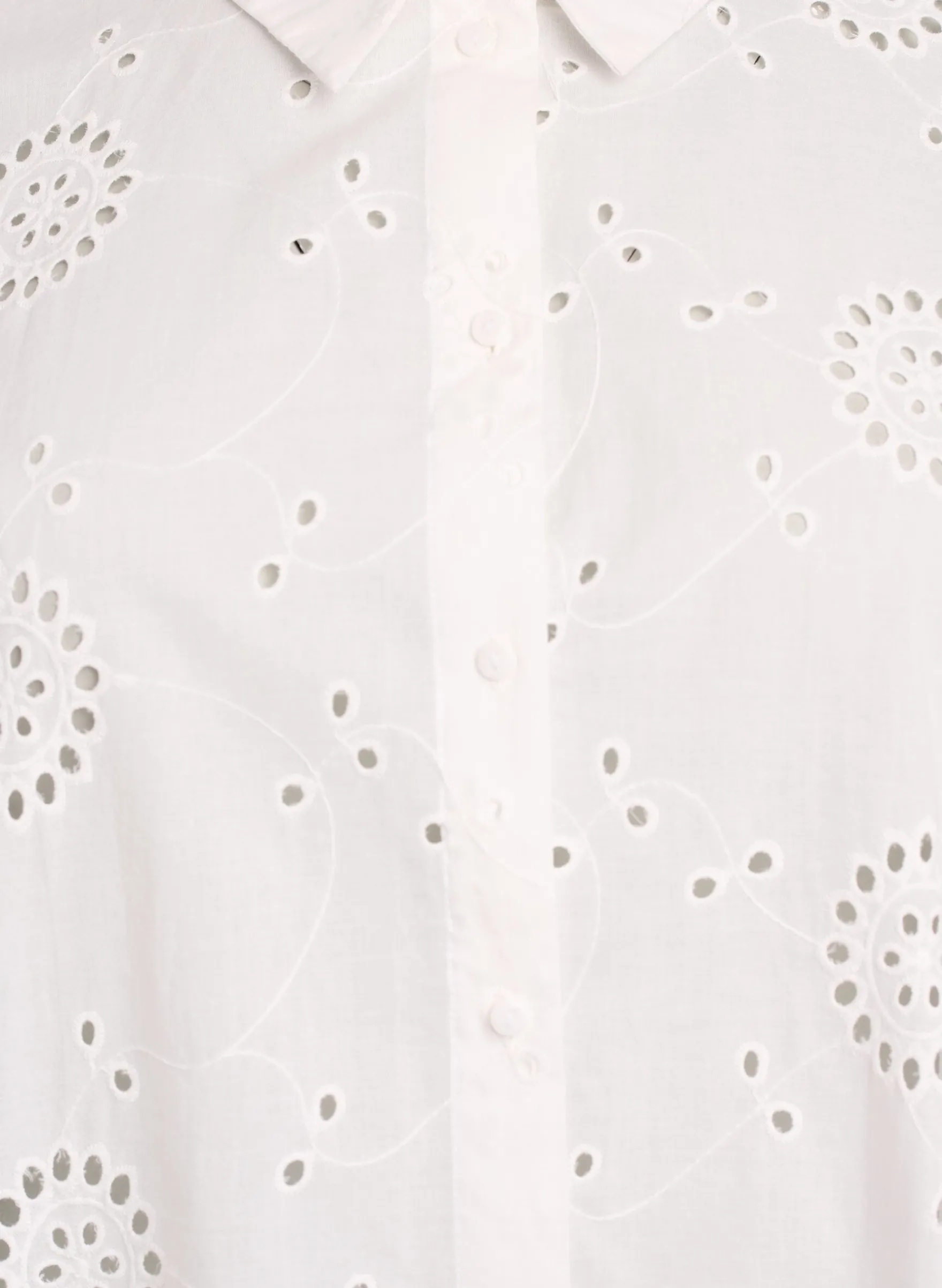 Tunika aus Baumwolle mit Broderie Anglaise