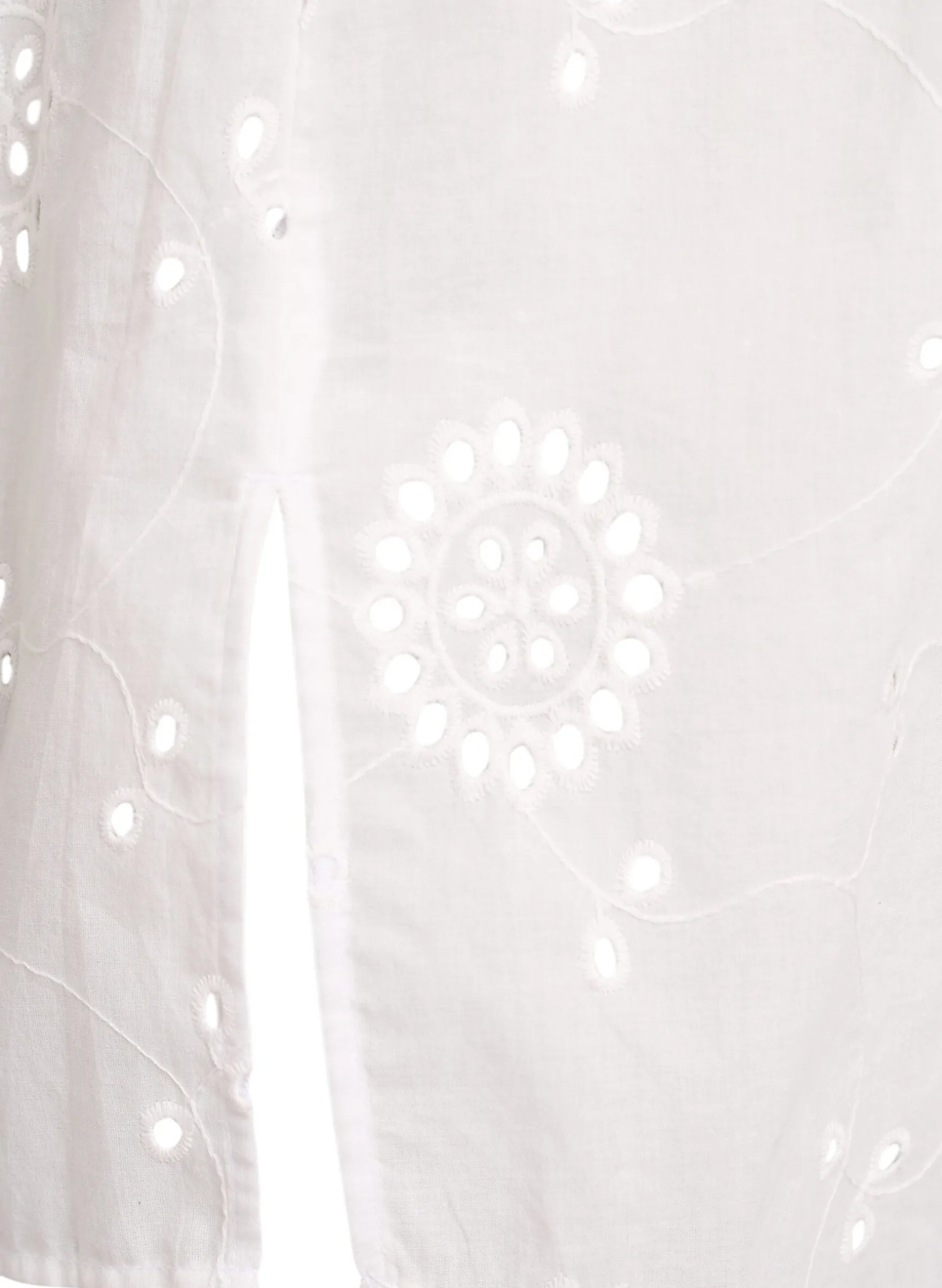Tunika aus Baumwolle mit Broderie Anglaise
