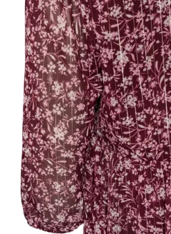 Tunika mit Blumenmuster und Glitzerfäden