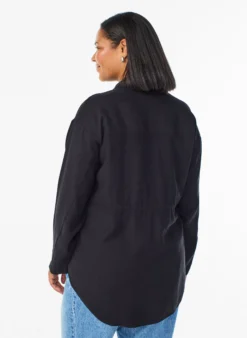 Tunika mit Brusttaschen und verstellbarer Taille