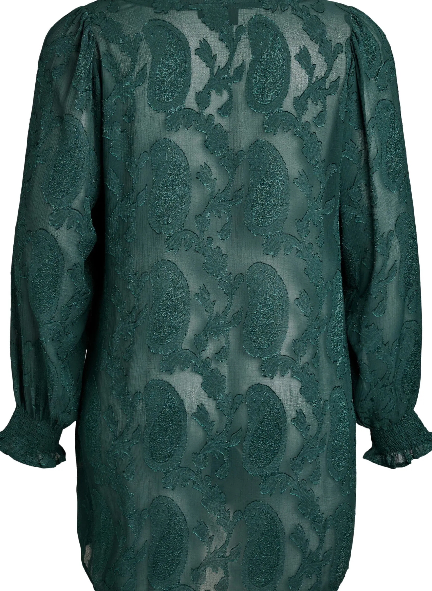Tunika mit Paisley-Muster und langen Ärmeln