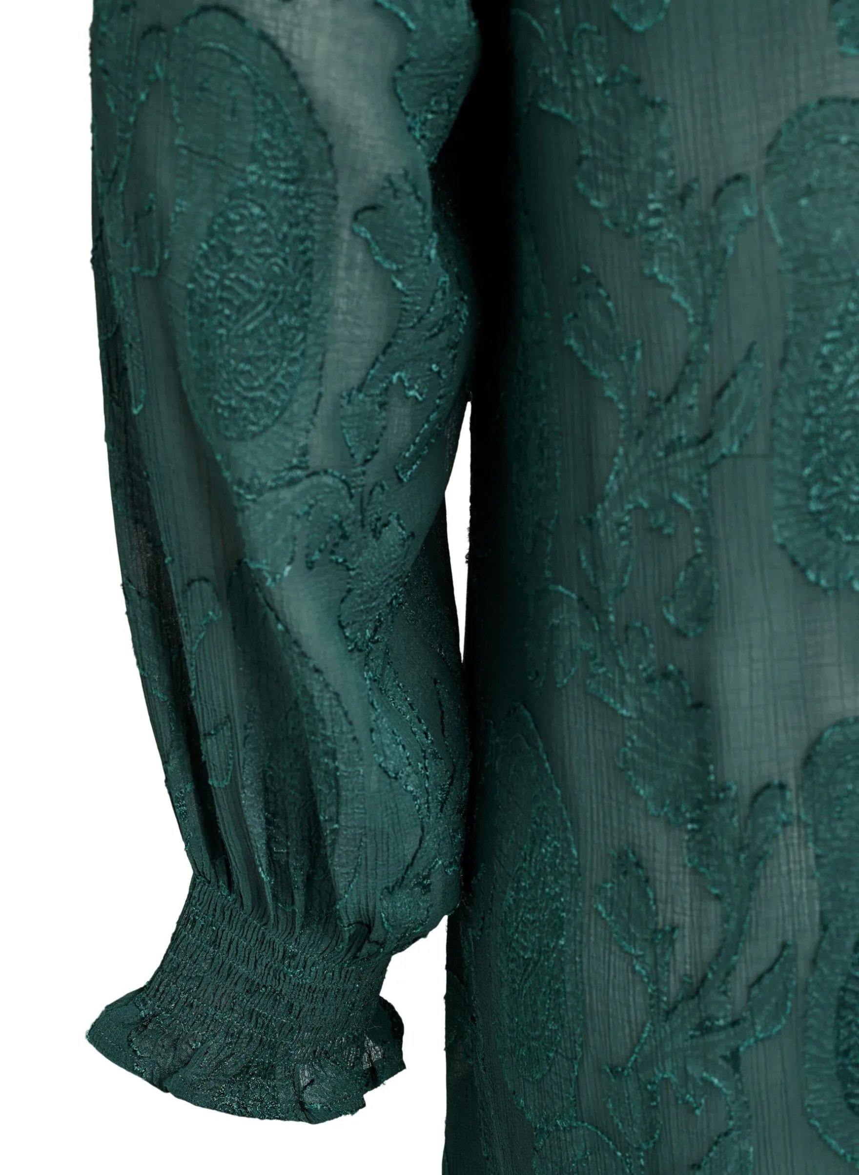 Tunika mit Paisley-Muster und langen Ärmeln
