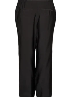 Viskosehose mit elastischem Bund und geraden Beinen