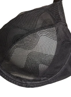Vollschalen-BH aus Mesh mit Wellenmuster