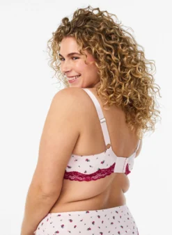 Vorgeformter BH mit Blumenmuster und Spitze