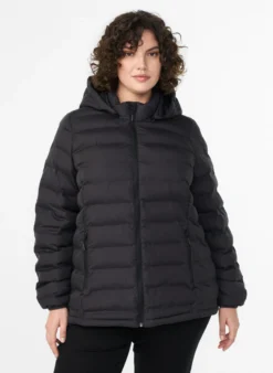 Wasserabweisende leichte Jacke mit Kapuze