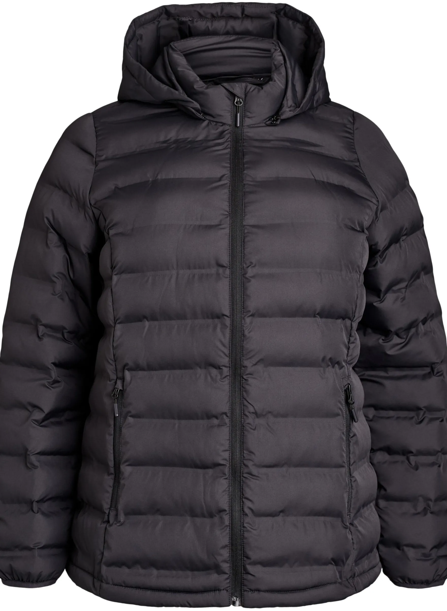 Wasserabweisende leichte Jacke mit Kapuze