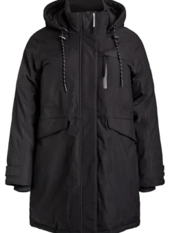 Wasserabweisender Parka mit Kapuze und funktionellen Details