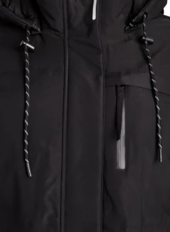 Wasserabweisender Parka mit Kapuze und funktionellen Details