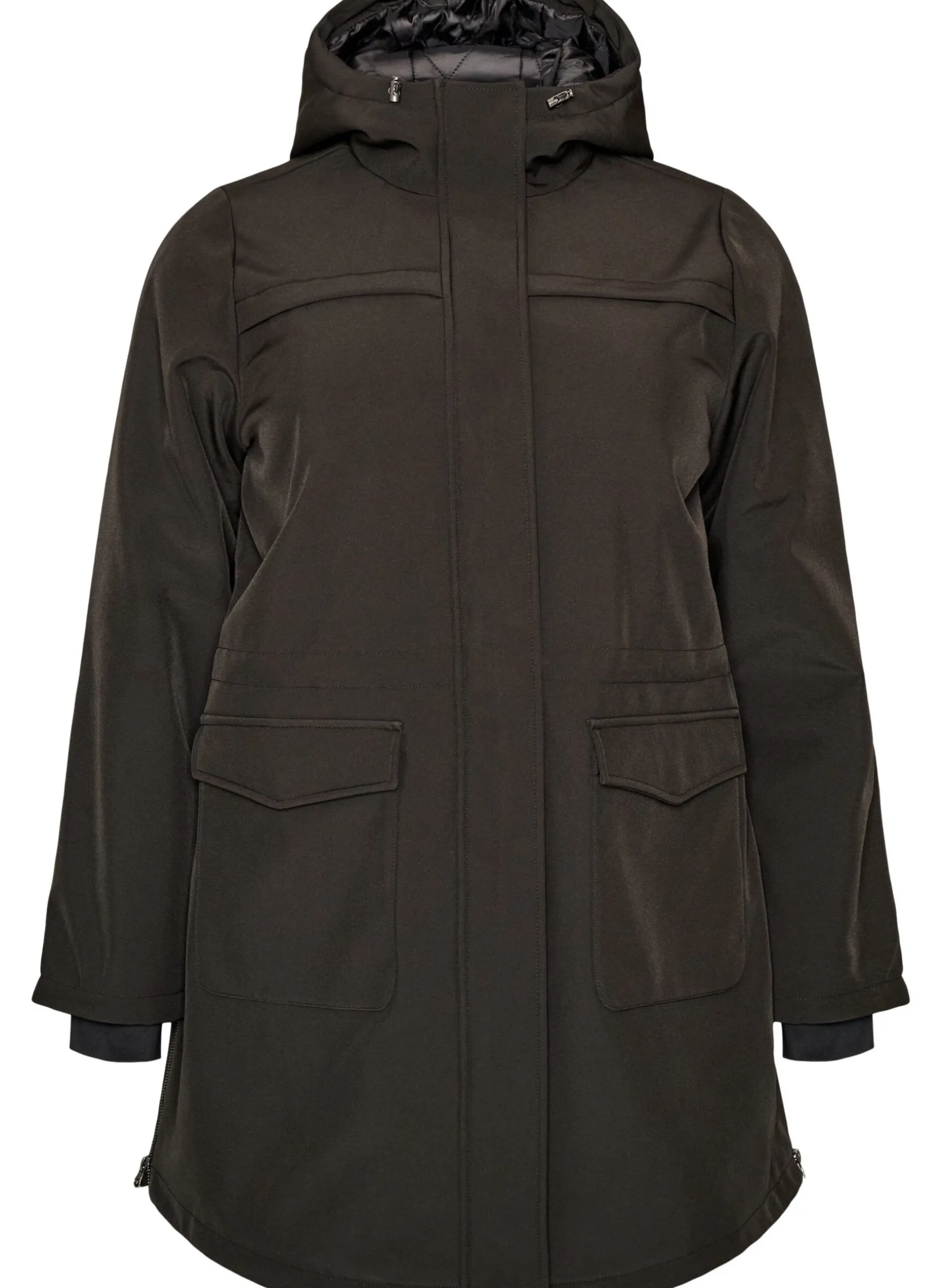 Wasserabweisende Softshell-Jacke mit Steppfutter