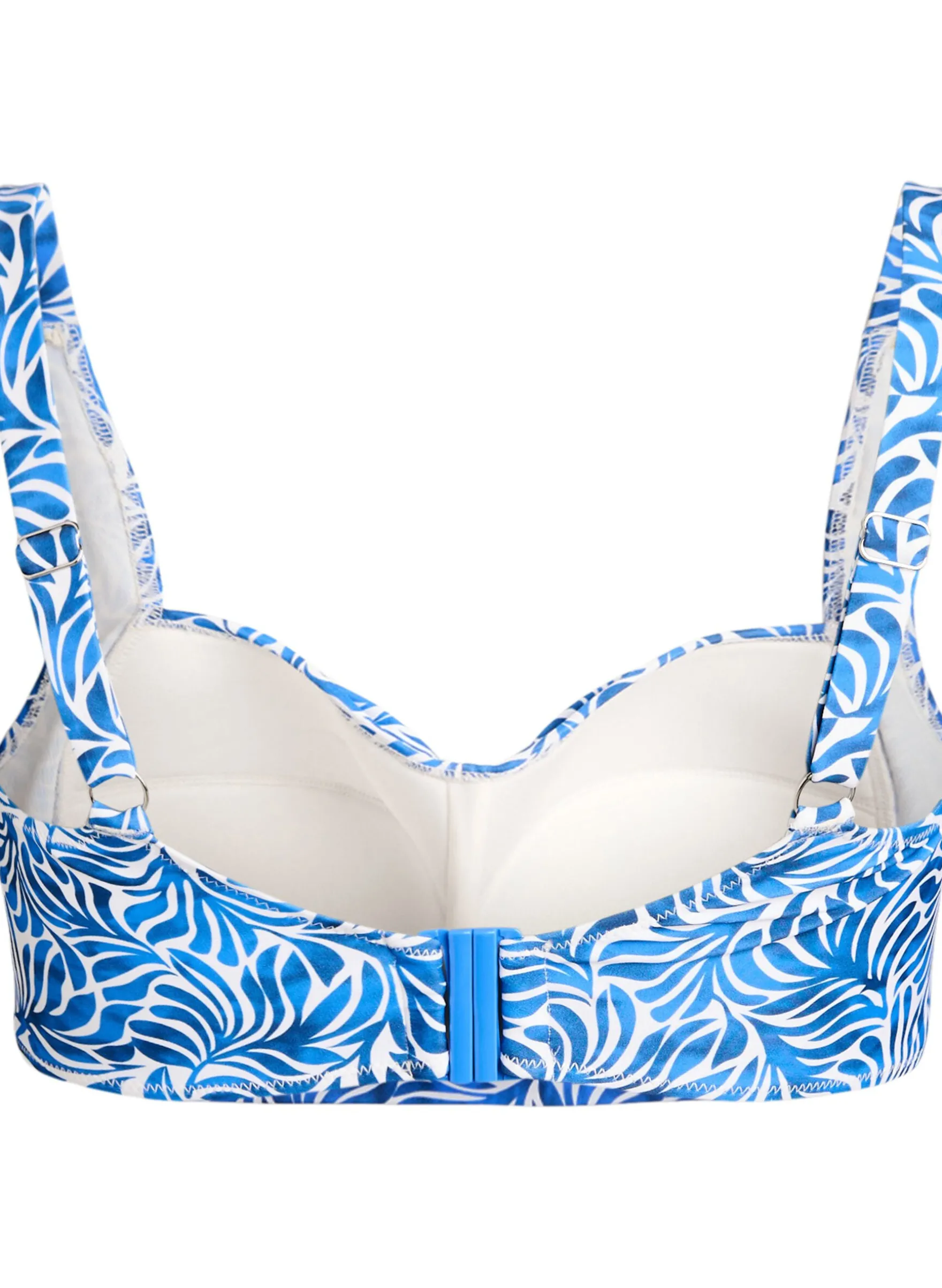 Wattierter Bikini-Oberteil mit Print