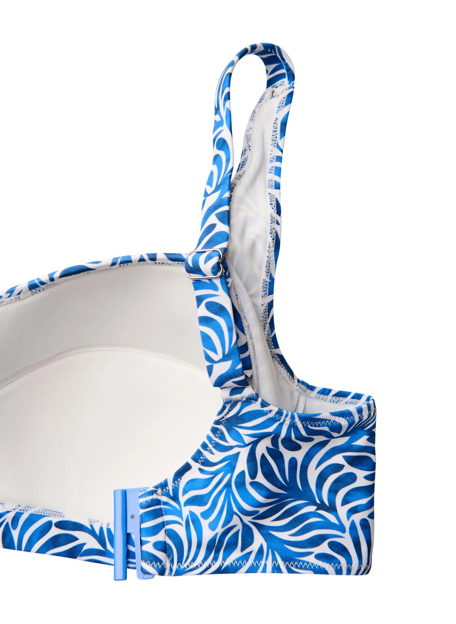 Wattierter Bikini-Oberteil mit Print