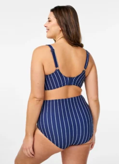 Wattierter Bikini-Oberteil mit Print