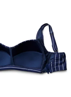 Wattierter Bikini-Oberteil mit Print