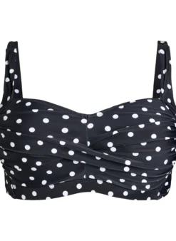 Wattierter Bikini-Oberteil mit Print