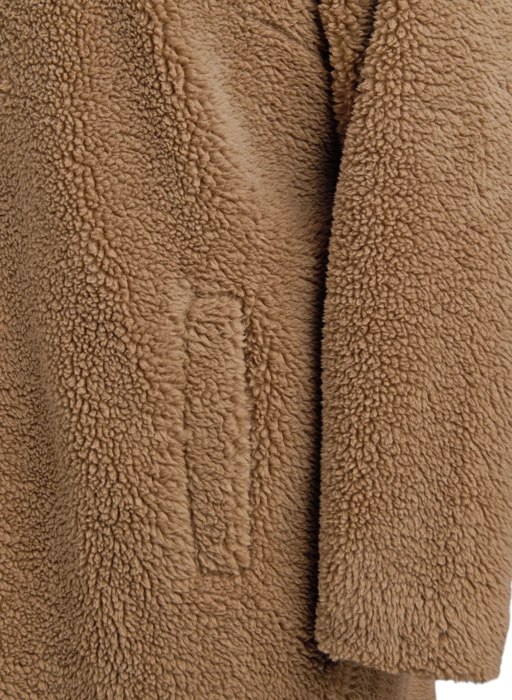 Weiche Teddyjacke mit Knöpfen und Kragen