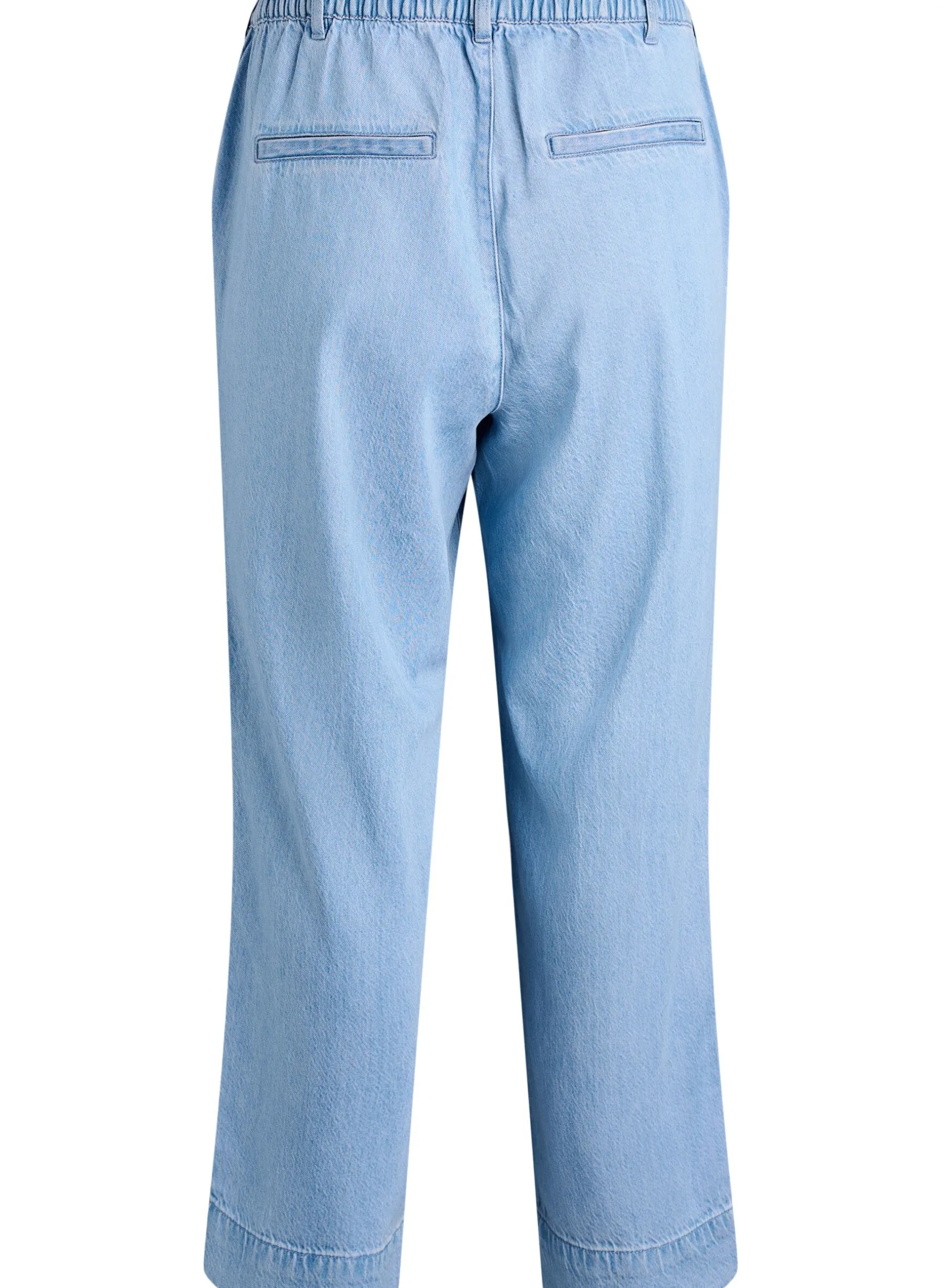 Weite Jeans mit elastischem Bund