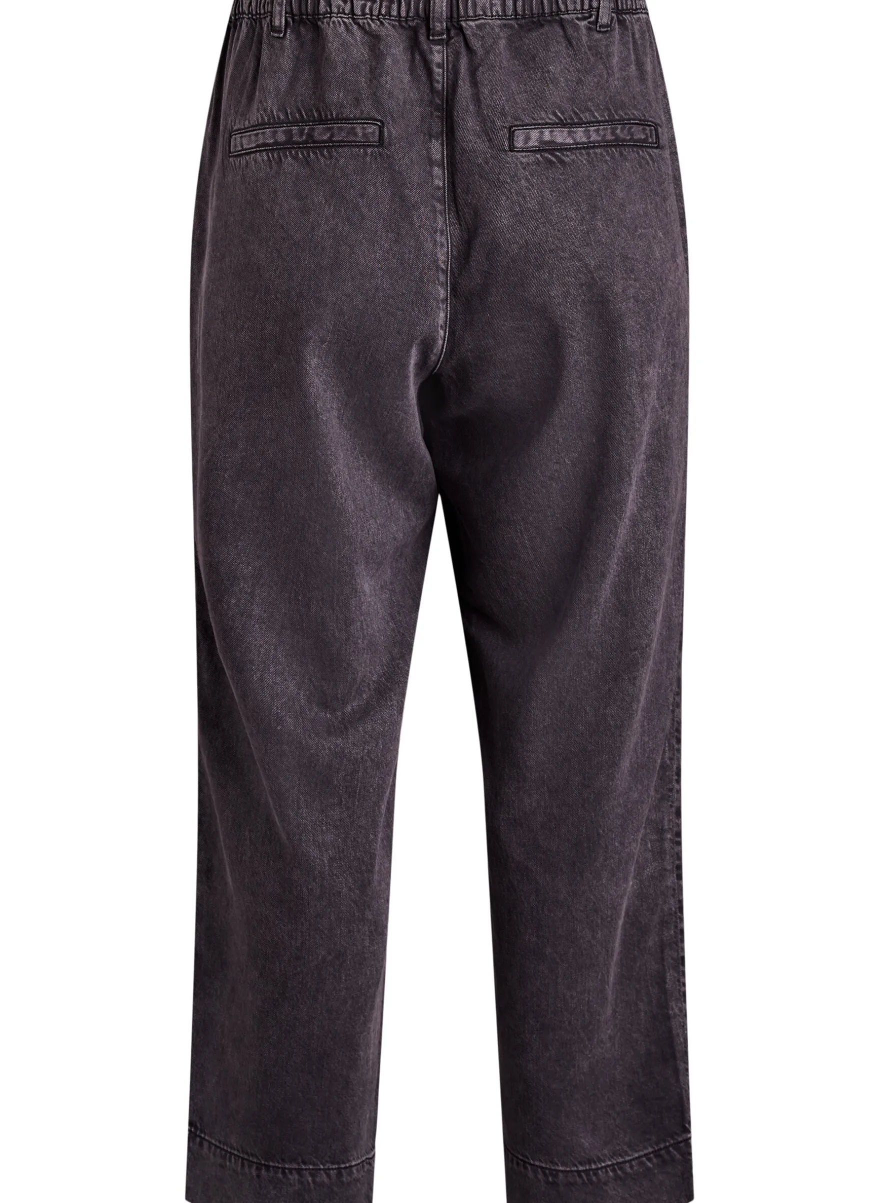 Weite Jeans mit elastischem Bund