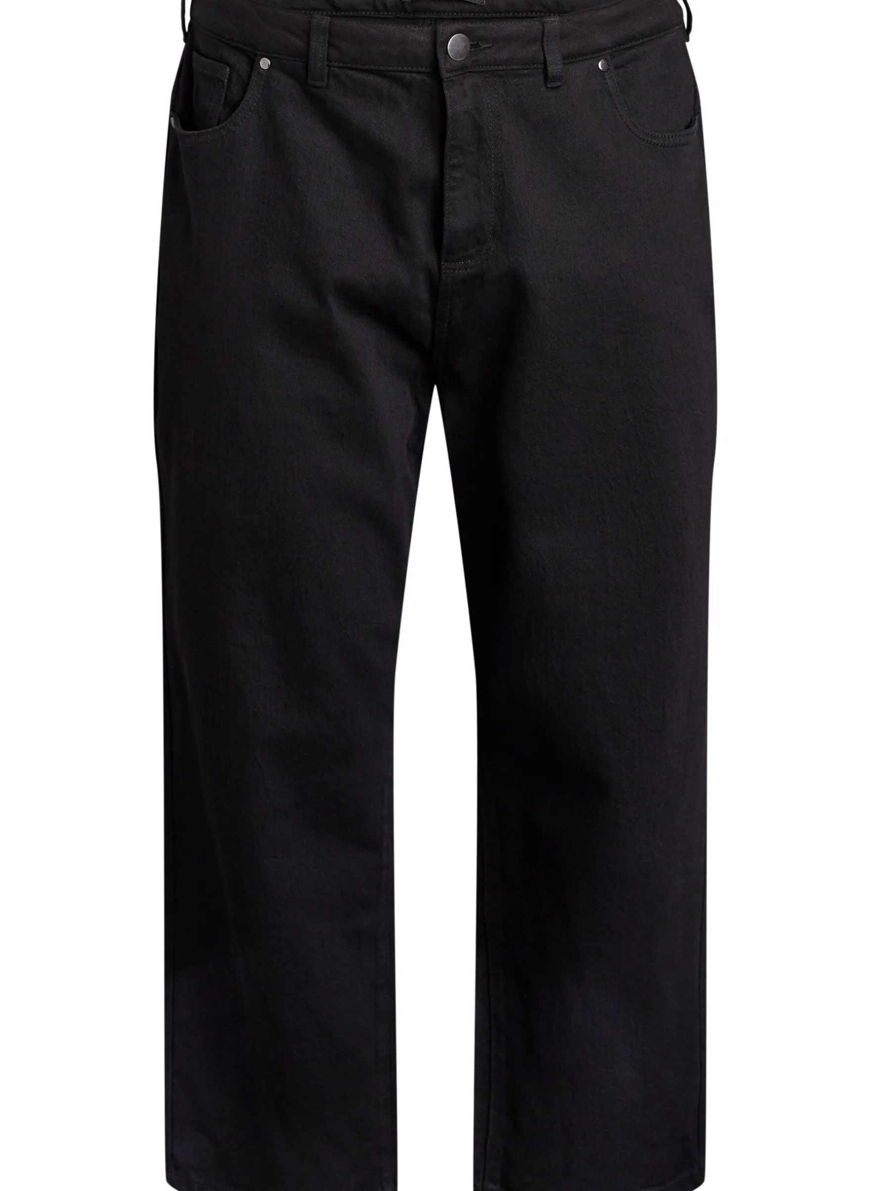 Weite Jeans mit verkürzter Länge