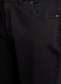 Weite Jeans mit verkürzter Länge