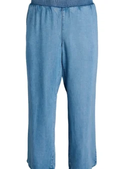 Weite Lyocellhose in Denim-Optik