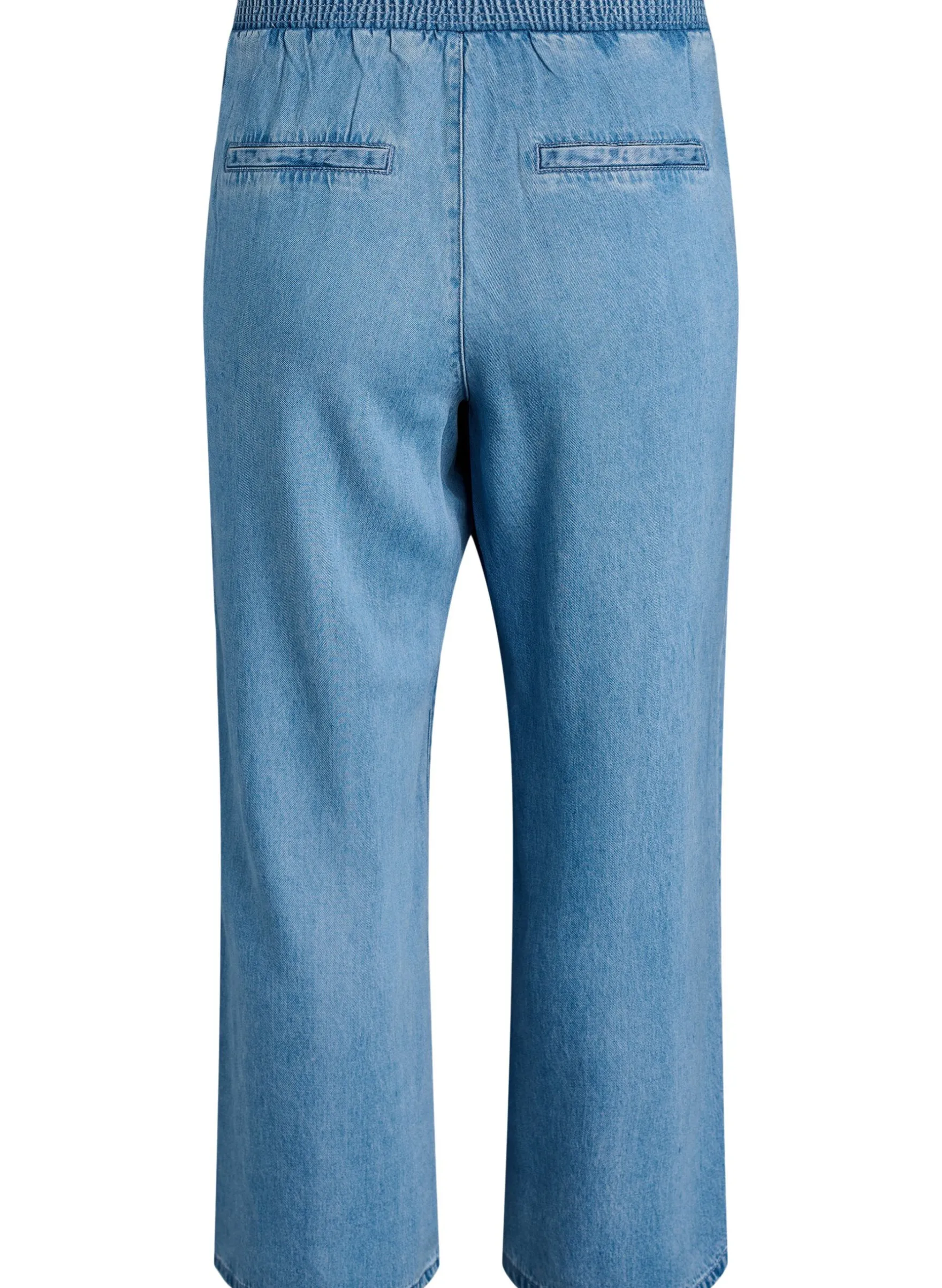 Weite Lyocellhose in Denim-Optik