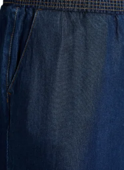 Weite Lyocellhose in Denim-Optik