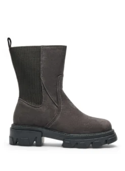 Weiter Passform - Chunky-Stiefel aus Kunstwildleder